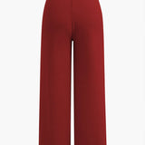 Elegant knit cardigan and pants set