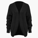 Chic ribbed knit dress and cardigan set