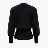 Romantic heart button women's sweater cardigan