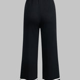 Elegant dual-tone women's cardigan and pants set