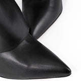 Holly | Bold metal buckle design knee-high boots