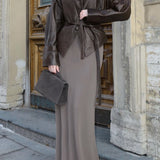 Stylish tie-front women's jacket