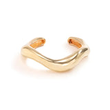 Thick heavy metal open cuff bracelet