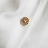 Elegant button pocket long sleeve shirt