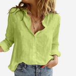 Poppy - Stylish Linen Blend Blouse for Women