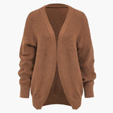 Chic ribbed knit dress and cardigan set