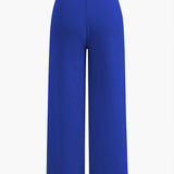 Elegant knit cardigan and pants set