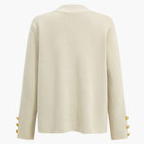Elegant knit cardigan and pants set