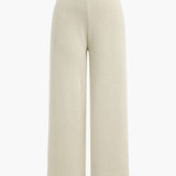 Elegant knit cardigan and pants set