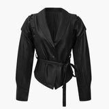 Stylish tie-front women's jacket