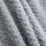 Knit button pocket women's cardigan