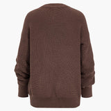 Chic ribbed knit dress and cardigan set