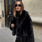Luxurious soft-touch women's fur coat