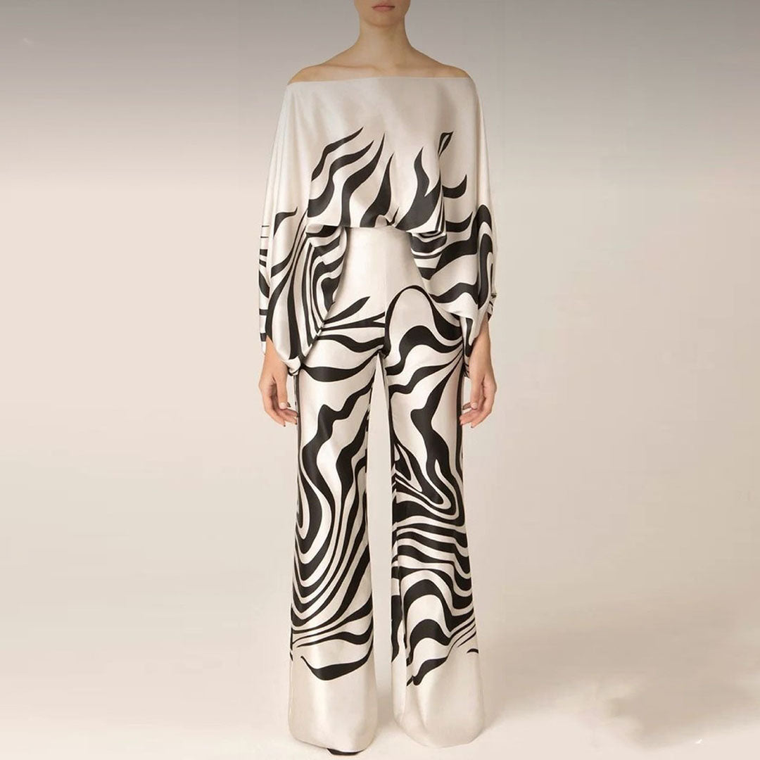 Stylish Satin Two-Piece Set for Women