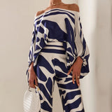Stylish Satin Two-Piece Set for Women
