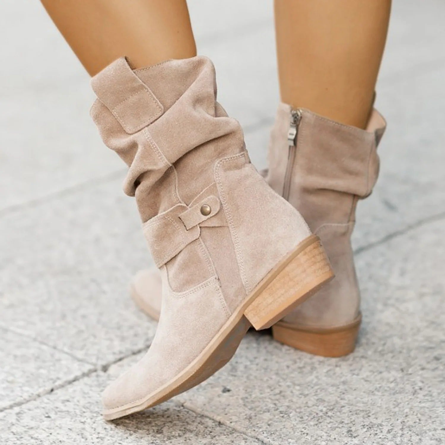 Ivy Women's Suede Ankle Boots