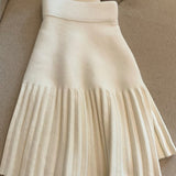 Cute Elastic Waist Pleated Miniskirt afbeelding 1