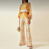 Stylish Satin Two-Piece Set for Women