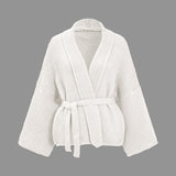 Elegant V-neck women's sweater cardigan