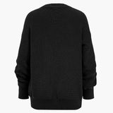 Chic ribbed knit dress and cardigan set
