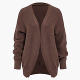 Chic ribbed knit dress and cardigan set