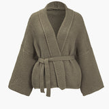 Elegant V-neck women's sweater cardigan
