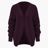 Chic ribbed knit dress and cardigan set