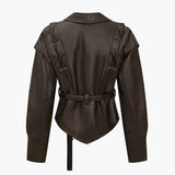 Stylish tie-front women's jacket