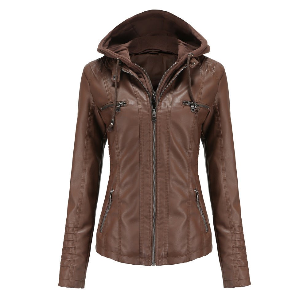 High-quality women's biker jacket
