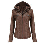 High-quality women's biker jacket