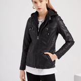 High-quality women's biker jacket