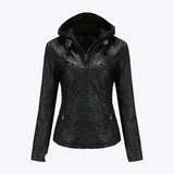 High-quality women's biker jacket