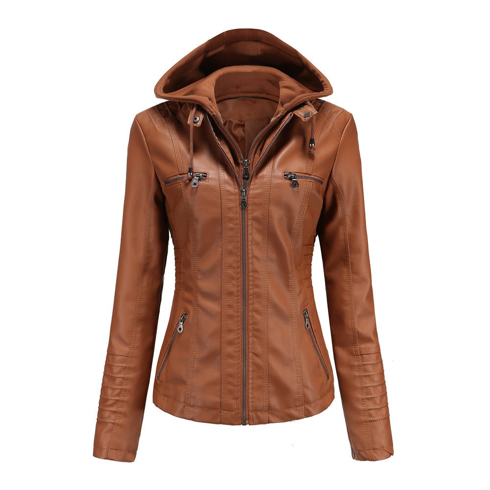 High-quality women's biker jacket
